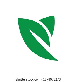 logotipo de iconos de hoja en fondo blanco. ilustración vectorial.
