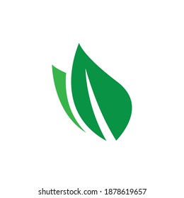 logotipo de iconos de hoja en fondo blanco. ilustración vectorial.