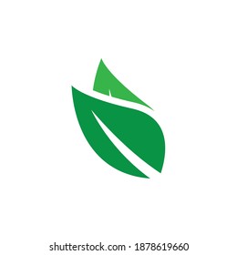 logotipo de iconos de hoja en fondo blanco. ilustración vectorial.