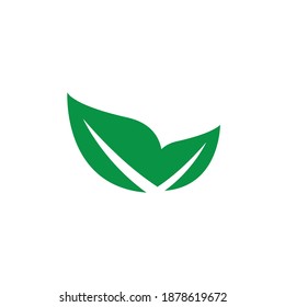 logotipo de iconos de hoja en fondo blanco. ilustración vectorial.