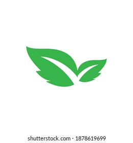 logotipo de iconos de hoja en fondo blanco. ilustración vectorial.