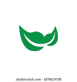 logotipo de iconos de hoja en fondo blanco. ilustración vectorial.