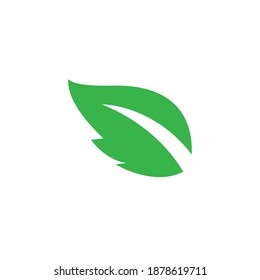 leaf icons logo on white background. vector illustration.