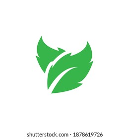 logotipo de iconos de hoja en fondo blanco. ilustración vectorial.