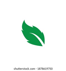 logotipo de iconos de hoja en fondo blanco. ilustración vectorial.