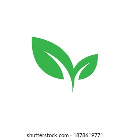 logotipo de iconos de hoja en fondo blanco. ilustración vectorial.