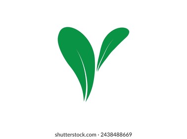 conjunto de iconos de hojas naturales sobre fondo blanco. conjunto de iconos de hojas verdes. conjunto de hojas verdes dibujadas. conjunto de iconos de hojas de hojas. ilustración vectorial.