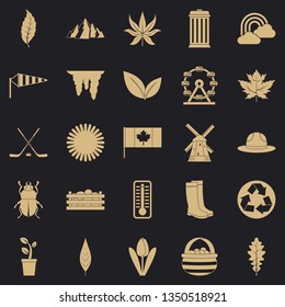 Leaf icons set. Simple set of 25 leaf vector icons for web for any design