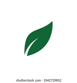 Leaf icons vector design leaves green concept illustration isolated nature premium
