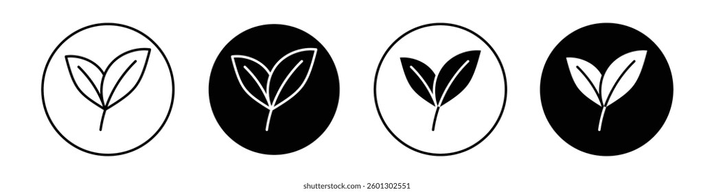 Leaf icons vectors graphics collection
