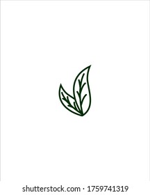 icono de hoja,icono de mejor línea vector.