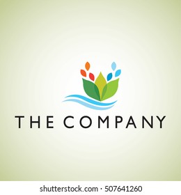 leaf ideas design vector illustration on background