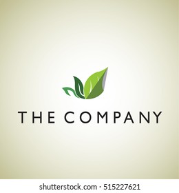 leaf ideas design vector illustration on background