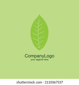 leaf illustration for design and tagline company