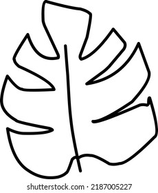 Leaf illustration, Hand-drawn doodles illustration.
Line art