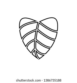 leaf illustration icon logo design template