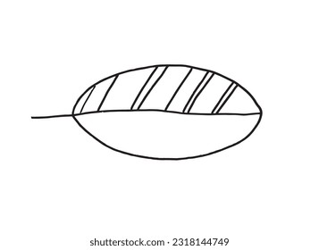 Leaf illustration image. 
Hand drawn image artwork of a leaf. 
Simple cute original logo.
Hand drawn vector illustration for posters, cards, t-shirts.