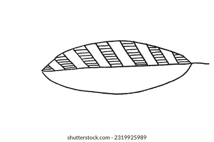 Leaf illustration image. 
Hand drawn image artwork of a leaf. 
Simple cute original logo.
Hand drawn vector illustration for posters, cards, t-shirts.