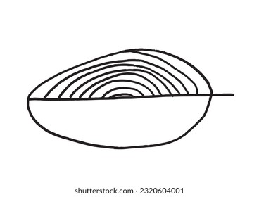 Leaf illustration image. 
Hand drawn image artwork of a leaf. 
Simple cute original logo.
Hand drawn vector illustration for posters, cards, t-shirts.