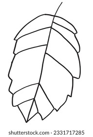 Leaf illustration image. 
Hand drawn image artwork of a leaf. 
Simple cute original logo.
Hand drawn vector illustration for posters, cards, t-shirts.