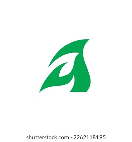 Leaf Illustration letter A Logo Vector