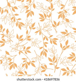 Leaf illustration pattern