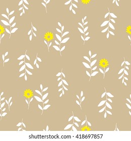 Leaf illustration pattern