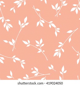 Leaf illustration pattern