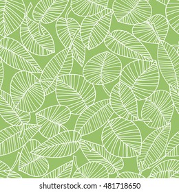 Leaf Illustration Pattern Stock Vector (Royalty Free) 481718650 ...