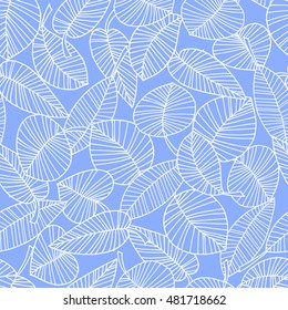 Leaf illustration pattern