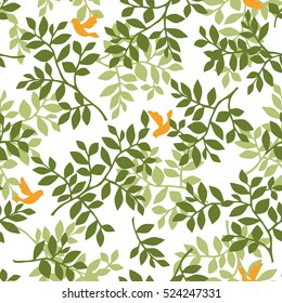 Leaf illustration pattern