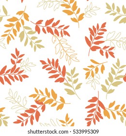 Leaf illustration pattern