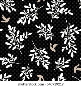 Leaf illustration pattern