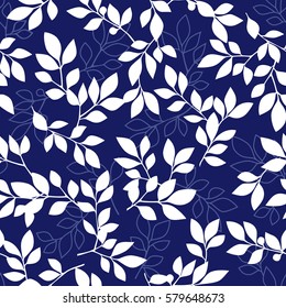 Leaf illustration pattern