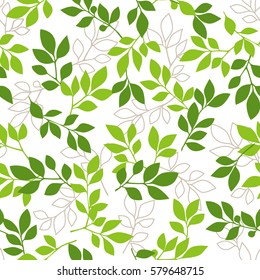 Leaf illustration pattern