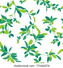 Leaf illustration pattern.