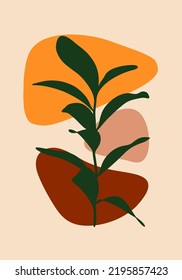 Leaf-Illustration, die perfekt für Ihren Hintergrund und Ihre Wanddekoration ist.