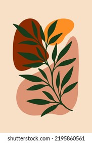 Ilustración de hoja que es perfecta para su fondo y decoración de pared.