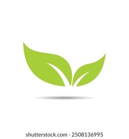 Leaf illustrations, icons, symbols and logos. Images of Green, Nature, Environment and Herbal Products.