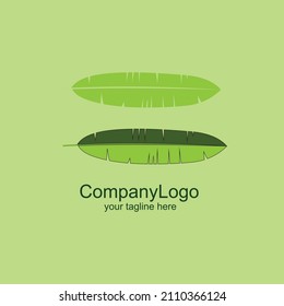 leaf illustrtion for logo and tagline company