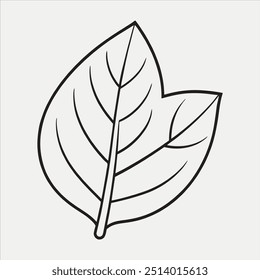 Blattbild Vektorgrafik Umriss 