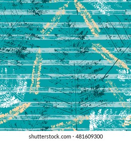 Leaf imprints. Foliage. Leaves Seamless background