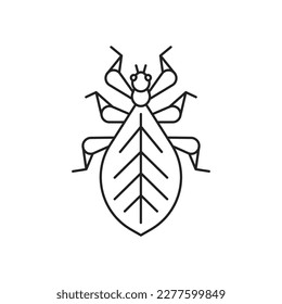 Leaf insect icon. High quality black vector illustration.