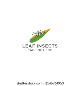 Leaf insects logo icon design