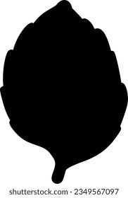 leaf isolated vector silhouette icon