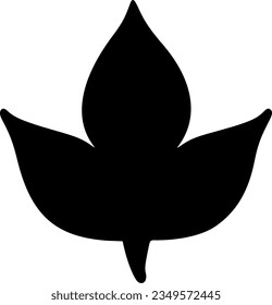 leaf isolated vector silhouette icon