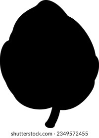 leaf isolated vector silhouette icon