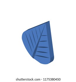 Leaf isometric left top view 3D icon
