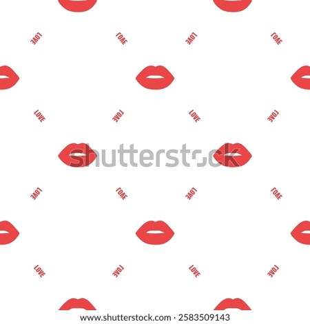 Leaf Kiss seamless pattern for textile, wallpaper, print.