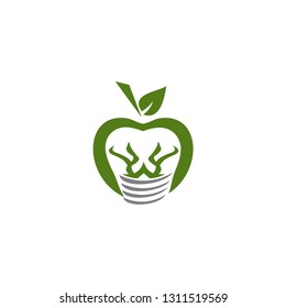 leaf lamp logo template